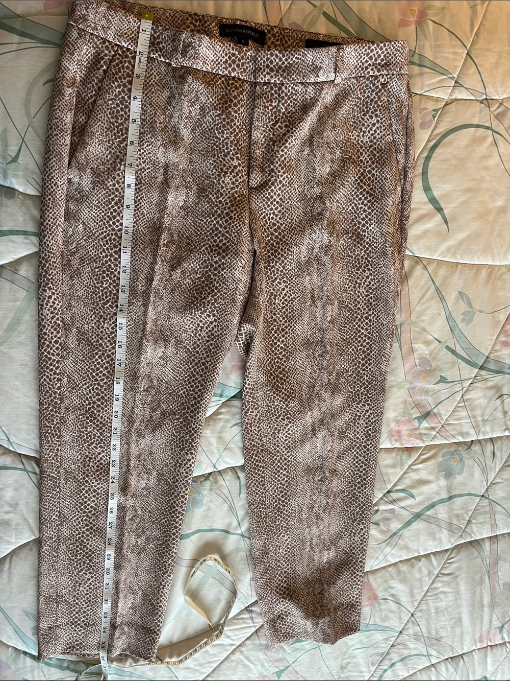 Banana Republic Brown and Beige Snake-Print Kids Pants